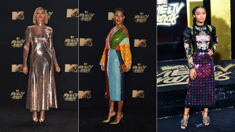 Illustration for article titled Stars Donned Their Best Sequins on the MTV Movie & TV Awards Red Carpet
